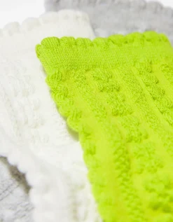 FEMME BERSHKA Chaussettes*Lot 3 paires de chaussettes texture
