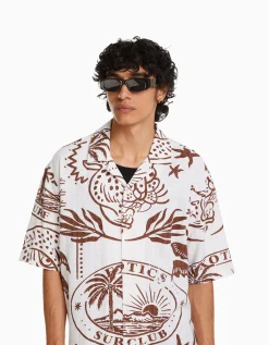 HOMME BERSHKA Lunettes*Lunettes de soleil détail métallisé