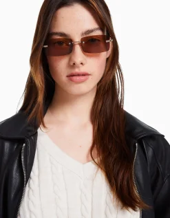 FEMME BERSHKA Lunettes*Lunettes rectangulaires sans monture