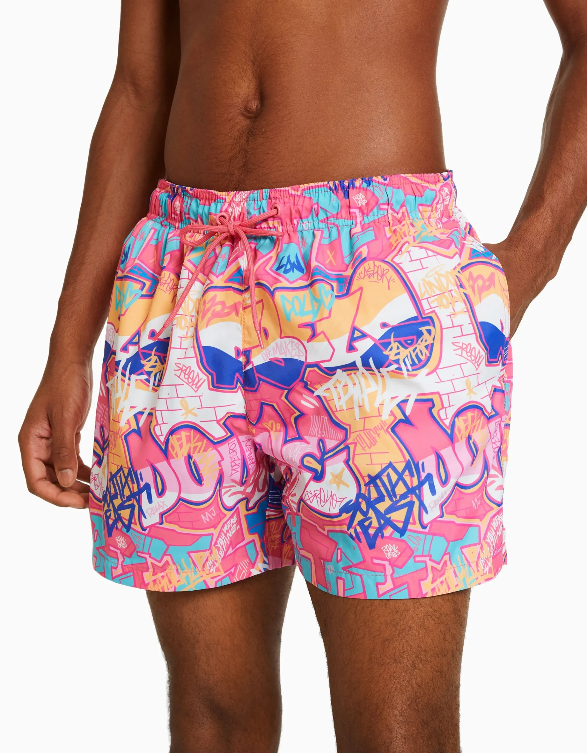 HOMME BERSHKA Tout voir*Maillot de bain imprimé graffiti