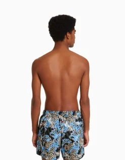 HOMME BERSHKA Maillots de bain*Maillot de bain imprimé tigre