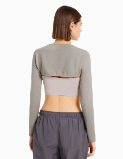 FEMME BERSHKA Tee-shirts*Manchettes basiques