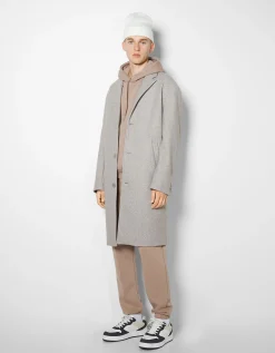 HOMME BERSHKA Blousons et manteaux*Manteau confort