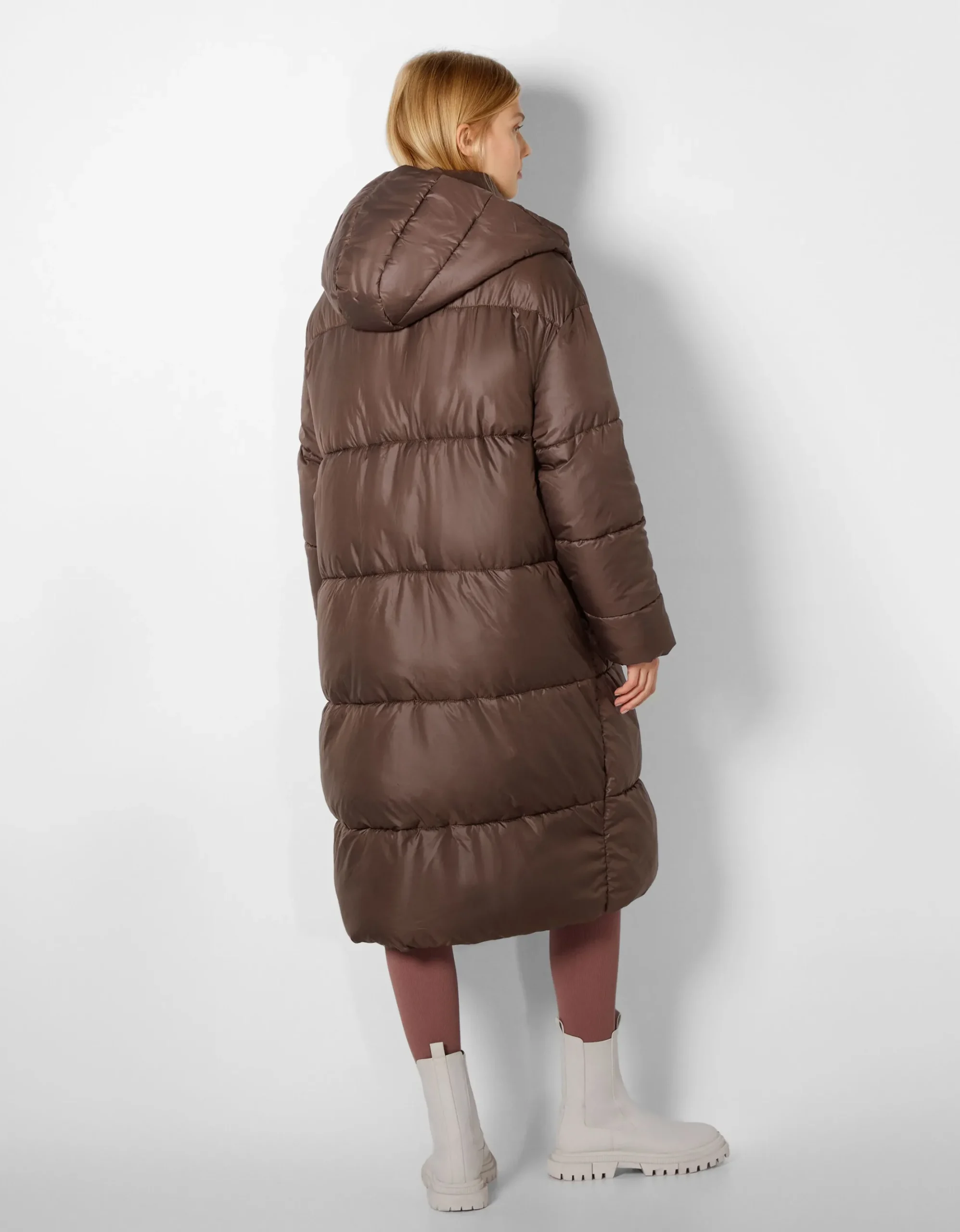 FEMME BERSHKA Trenchs et manteaux*Manteau doudoune long capuche