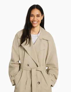 FEMME BERSHKA Best sellers*Manteau trench coton