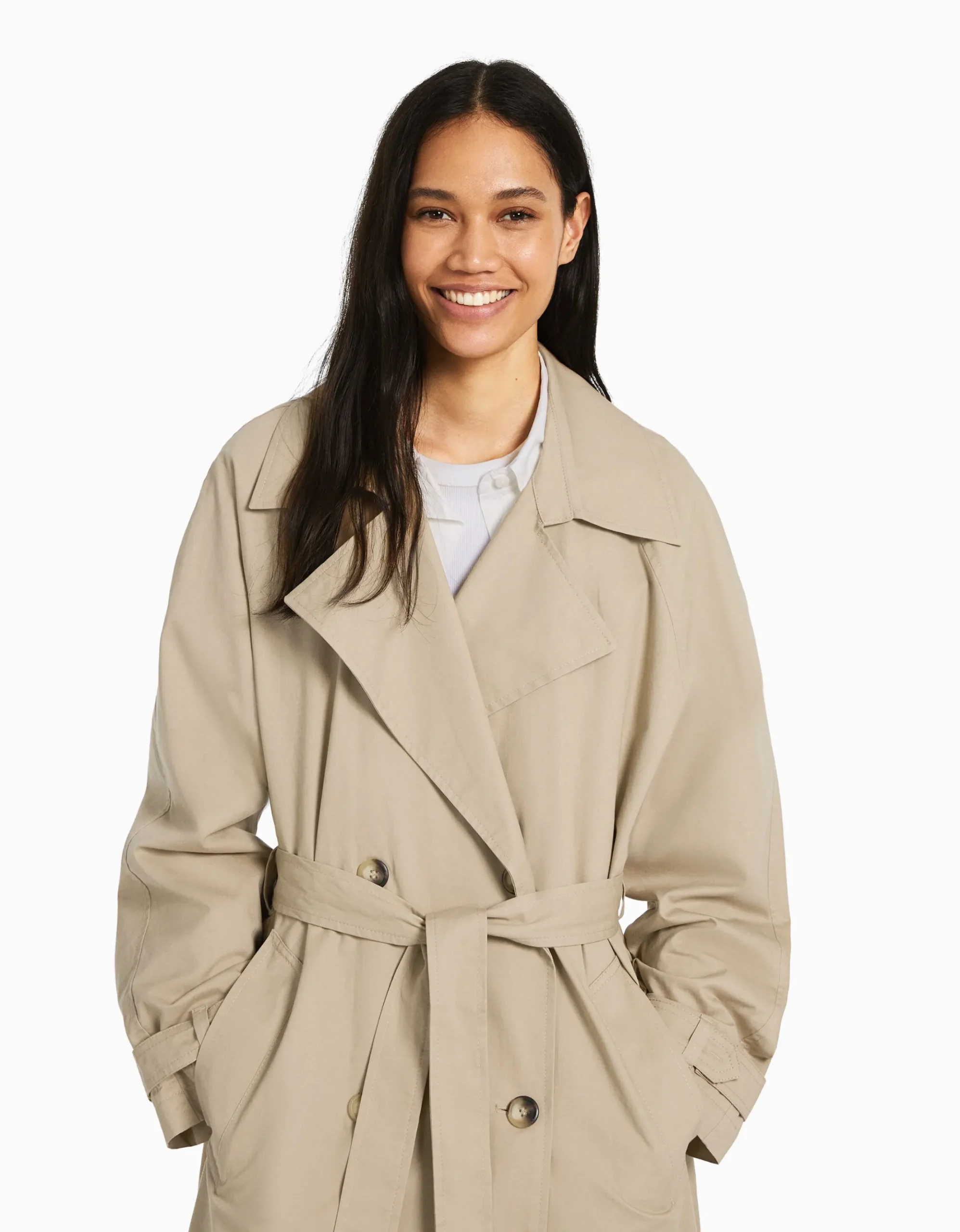 FEMME BERSHKA Best sellers*Manteau trench coton