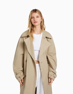 FEMME BERSHKA Best sellers*Manteau trench coton