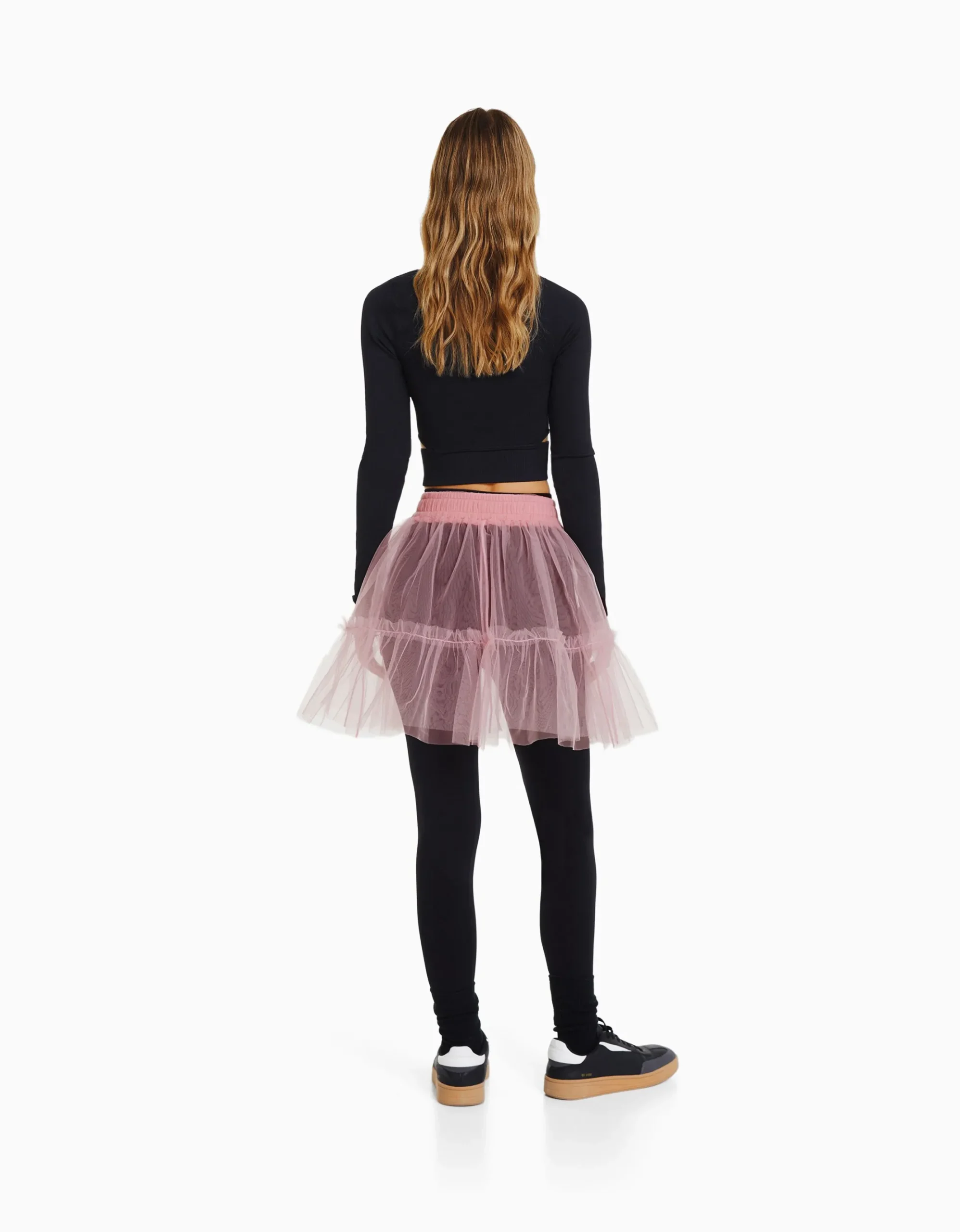FEMME BERSHKA Vêtements*Mini-jupe ballerine tulle