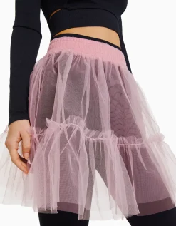 FEMME BERSHKA Vêtements*Mini-jupe ballerine tulle