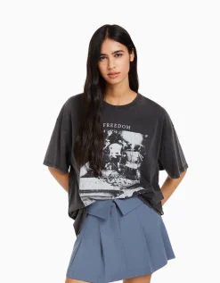 FEMME BERSHKA Vêtements*Minijupe tailoring plissée