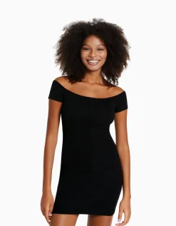 FEMME BERSHKA Vêtements*Mini-robe Bardot