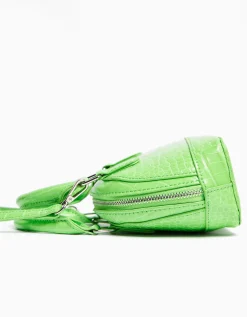 FEMME BERSHKA Similicuir*Mini-sac anse imitation croco