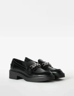 FEMME BERSHKA Chaussures plates*Mocassins avec chaîne