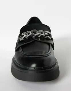 FEMME BERSHKA Chaussures plates*Mocassins avec chaîne