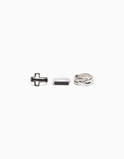 HOMME BERSHKA Tout voir*Pack 3 bagues nœud