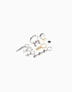 HOMME BERSHKA Tout voir*Pack 10 boucles d’oreilles croix
