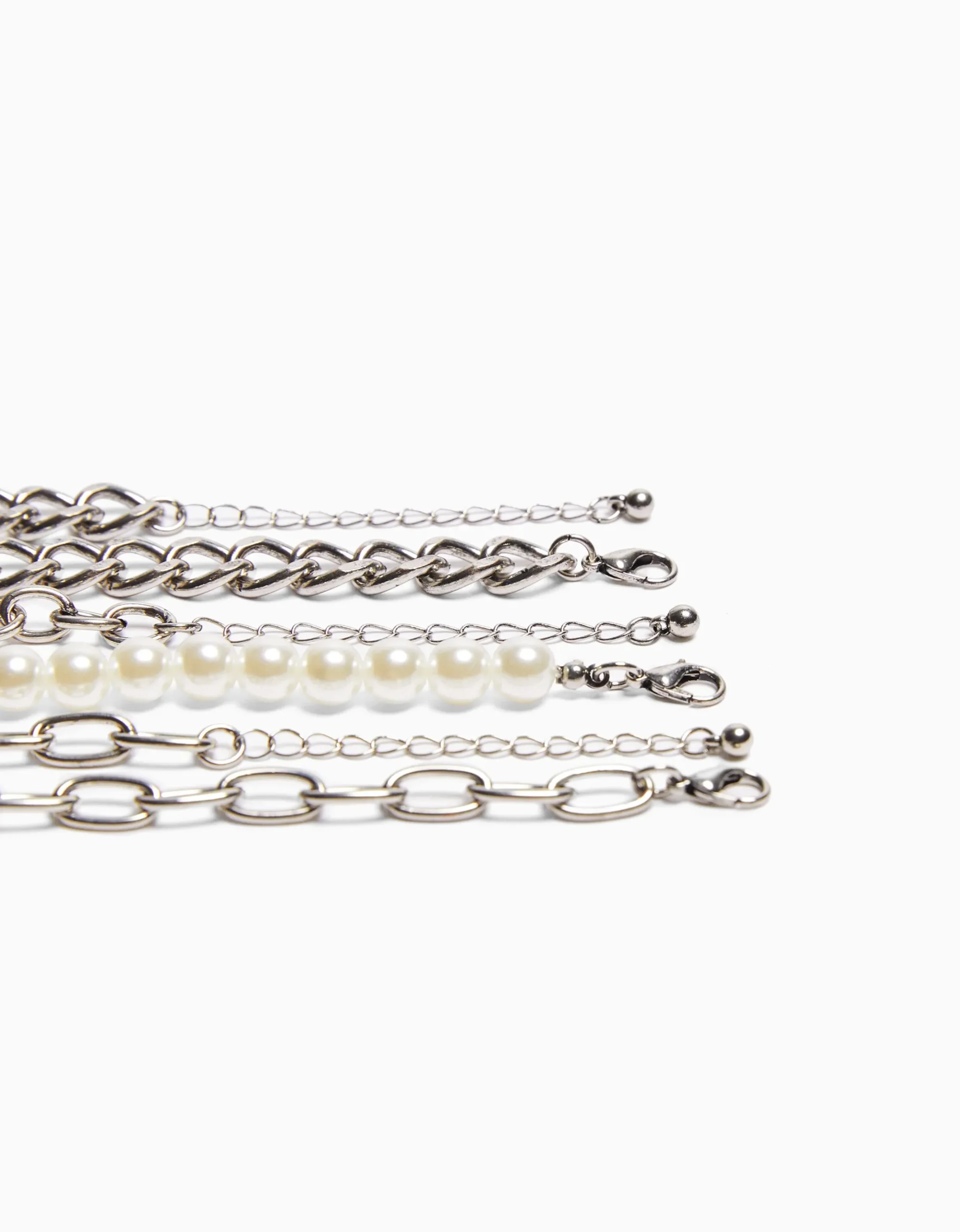 HOMME BERSHKA Tout voir*Pack 3 bracelets perles maillons