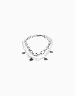 HOMME BERSHKA Tout voir*Pack 2 colliers perles fantaisie et maillons