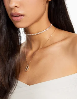 FEMME BERSHKA Tout voir*Pack 2 colliers ras du cou et chaîne charm