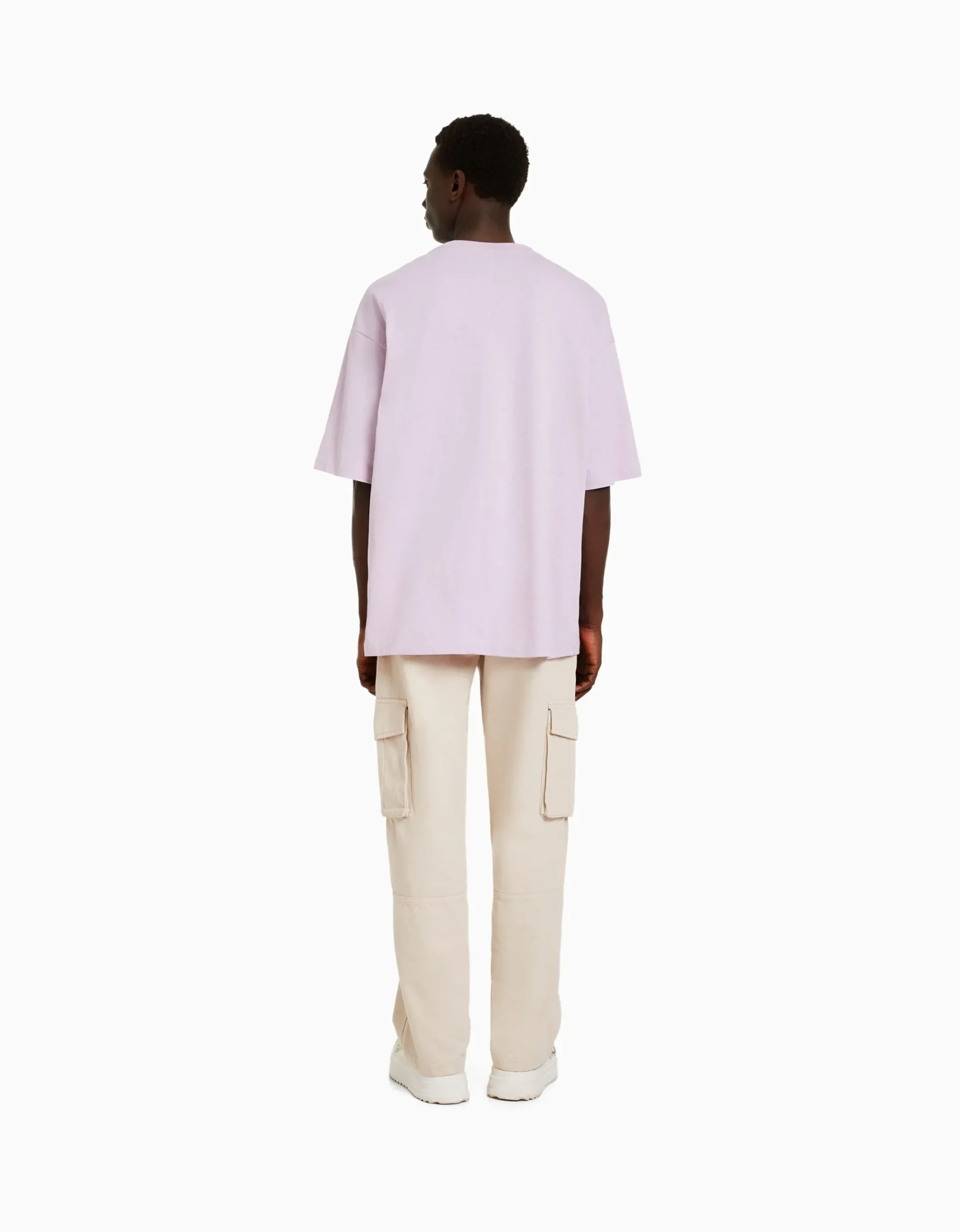 HOMME BERSHKA Vêtements*Pantalon cargo wide leg coton