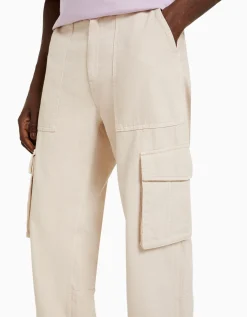 HOMME BERSHKA Vêtements*Pantalon cargo wide leg coton