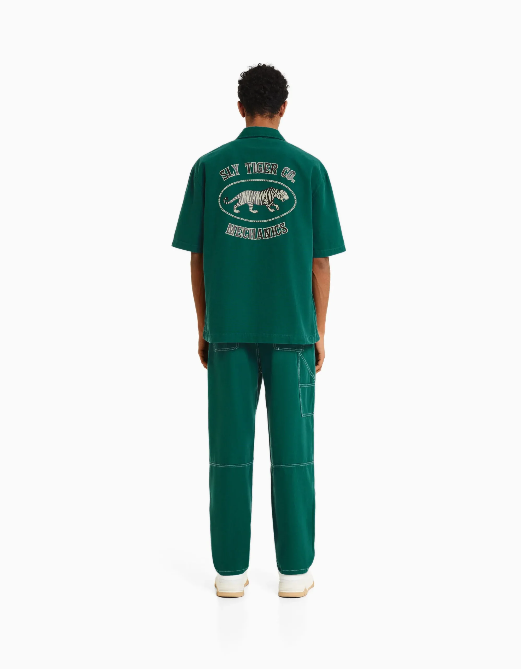 HOMME BERSHKA Twin sets*Pantalon carpenter coton