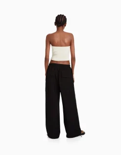 FEMME BERSHKA Pantalons*Pantalon jogger cargo parachute