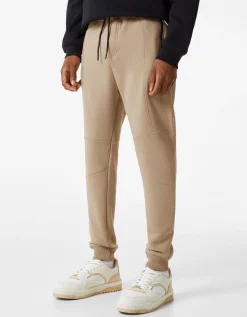 HOMME BERSHKA Pantalons et jeans*Pantalon jogger molleton découpes