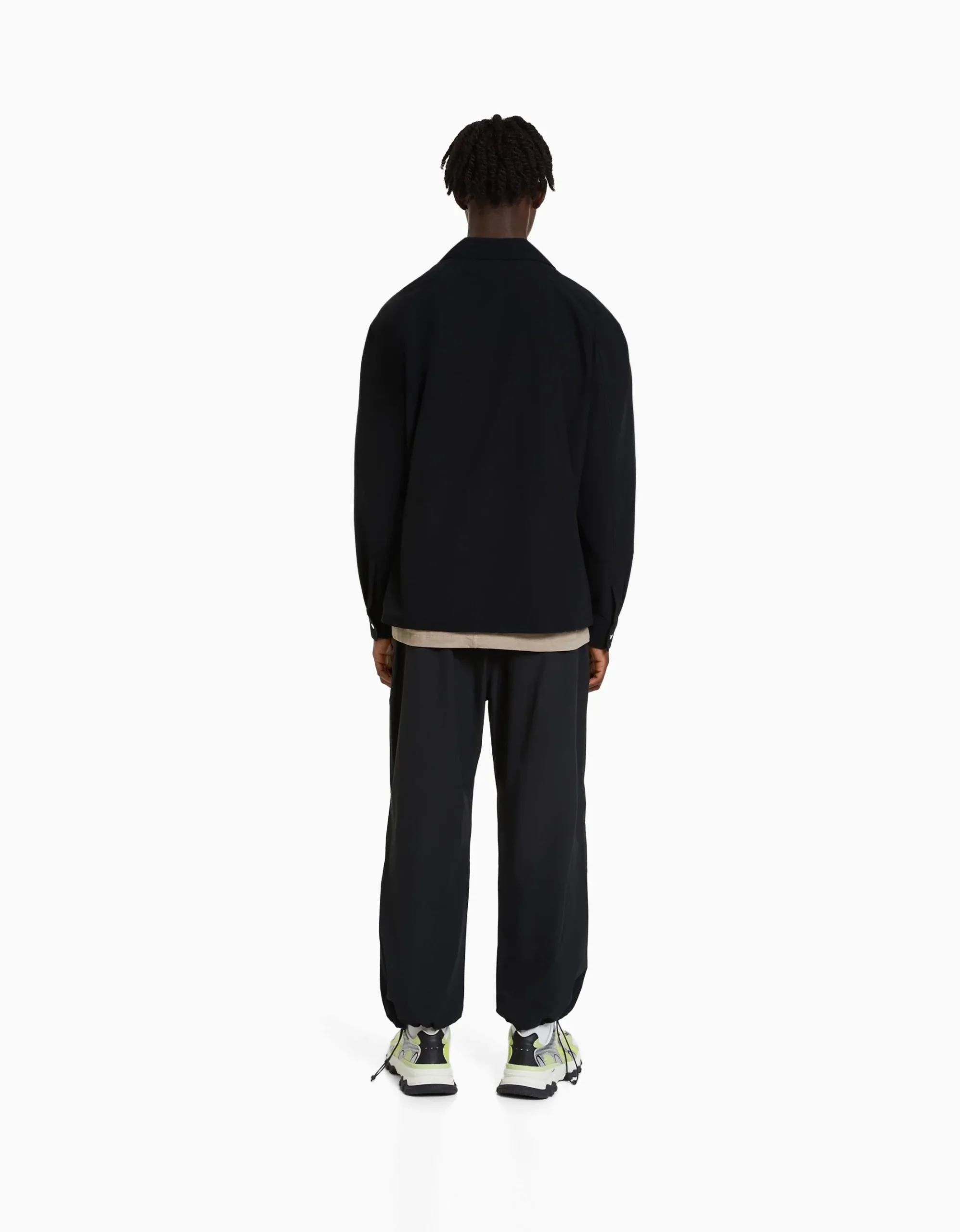 HOMME BERSHKA Pantalons*Pantalon jogger parachute technique