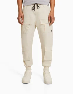 HOMME BERSHKA Pantalons*Pantalon jogger technique multifonction