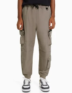 HOMME BERSHKA Pantalons*Pantalon jogger technique multifonction