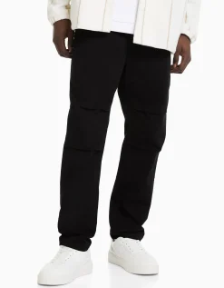 HOMME BERSHKA Vêtements*Pantalon loose coton