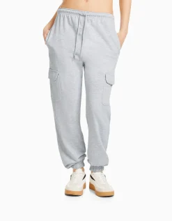 FEMME BERSHKA Pantalons*Pantalon molleton poches