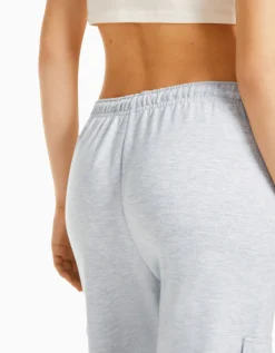 FEMME BERSHKA Pantalons*Pantalon molleton poches