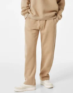 HOMME BERSHKA Pantalons et jeans*Pantalon molleton wide leg