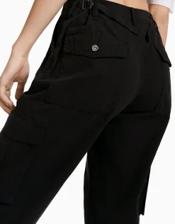 FEMME BERSHKA Vêtements*Pantalon straight cargo réglable