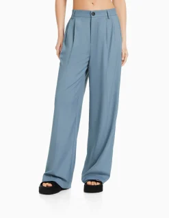 FEMME BERSHKA Pantalons*Pantalon tailoring dad fit