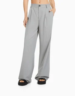 FEMME BERSHKA Pantalons*Pantalon tailoring dad fit
