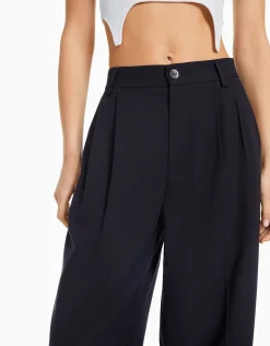 FEMME BERSHKA Pantalons*Pantalon tailoring dad fit