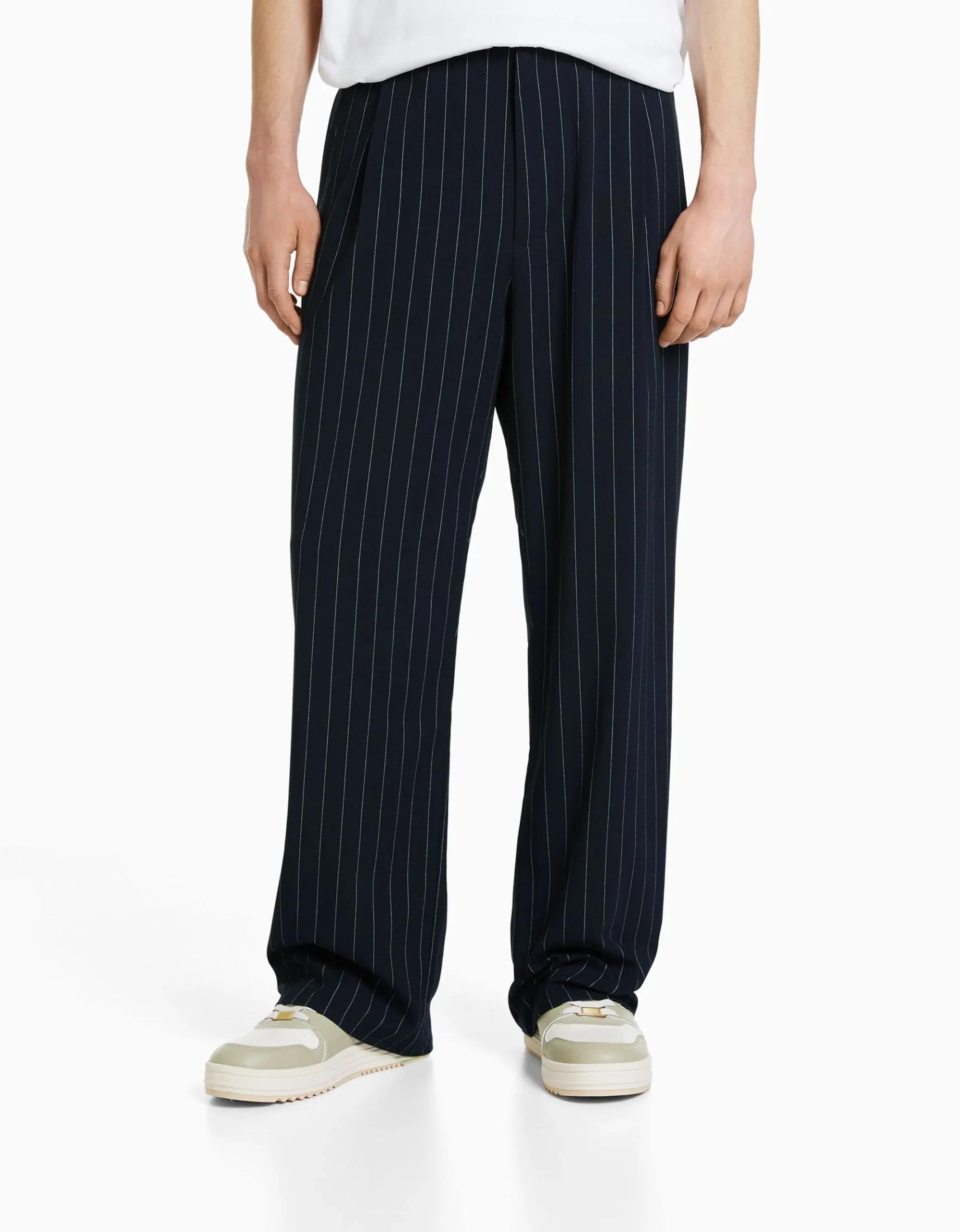 HOMME BERSHKA Pantalons*Pantalon tailoring rayures