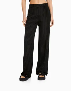 FEMME BERSHKA Pantalons*Pantalon wide leg passants