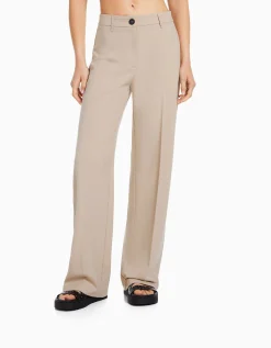 FEMME BERSHKA Tailleurs*Pantalon wide leg passants