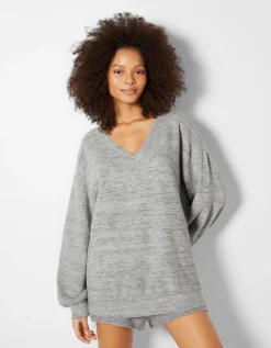 FEMME BERSHKA Pulls*Pull à col en V