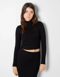 FEMME BERSHKA Pulls*Pull à col roulé