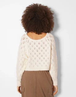 FEMME BERSHKA Maille*Pull ajouré