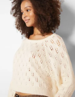 FEMME BERSHKA Maille*Pull ajouré