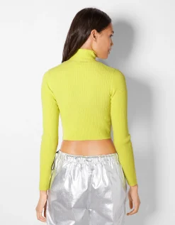 FEMME BERSHKA Pulls*Pull bord-côte col roulé