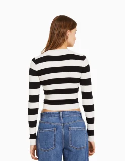 FEMME BERSHKA Maille*Pull col rond