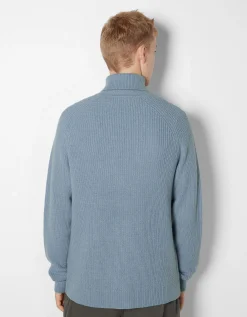 HOMME BERSHKA Pulls et gilets*Pull col roulé épais