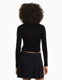 FEMME BERSHKA Best sellers*Pull corset maille côtelée